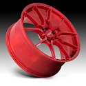 Niche Mono Kanan T113 Brushed Candy Red Custom Wheels 2